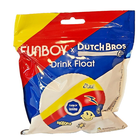Fun boy Other - Dutch Bros Coffee Promo FUNBOY Inflatable Drink Float Pool Cup Holder